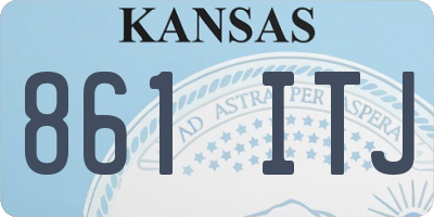 KS license plate 861ITJ