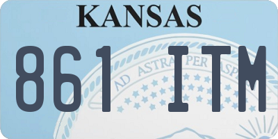 KS license plate 861ITM