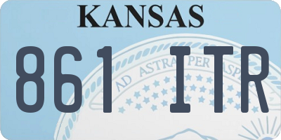 KS license plate 861ITR