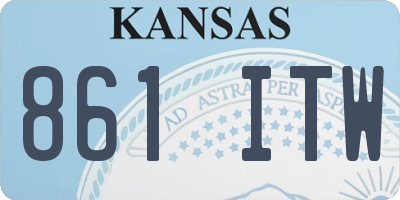 KS license plate 861ITW