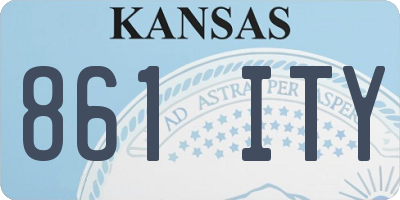 KS license plate 861ITY