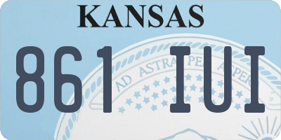 KS license plate 861IUI