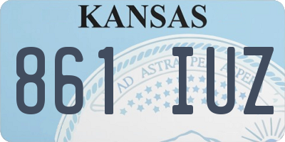 KS license plate 861IUZ