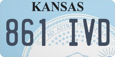 KS license plate 861IVD