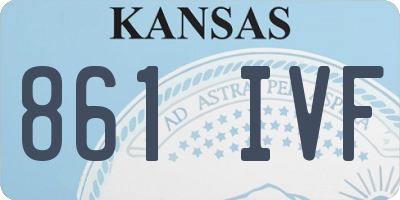 KS license plate 861IVF