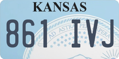 KS license plate 861IVJ