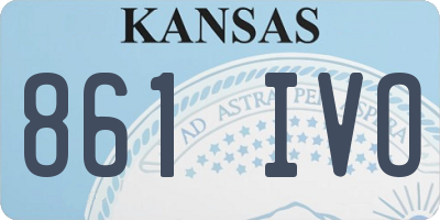 KS license plate 861IVO