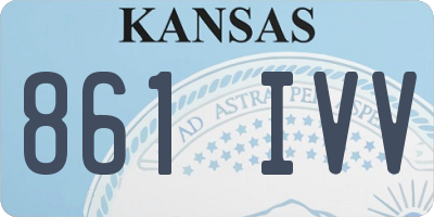 KS license plate 861IVV