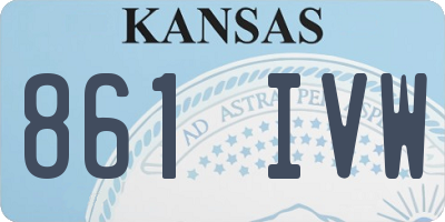 KS license plate 861IVW