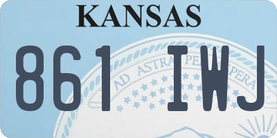 KS license plate 861IWJ