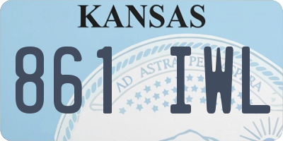 KS license plate 861IWL