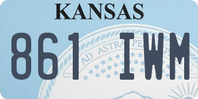 KS license plate 861IWM