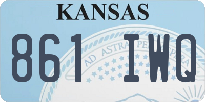 KS license plate 861IWQ
