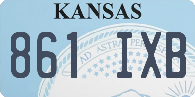 KS license plate 861IXB