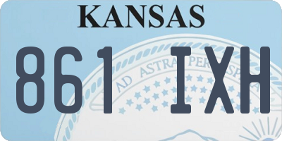 KS license plate 861IXH
