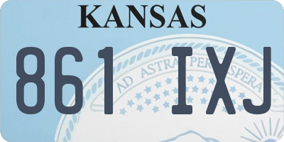 KS license plate 861IXJ