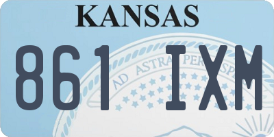 KS license plate 861IXM
