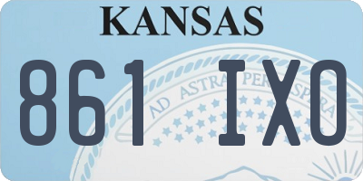 KS license plate 861IXO