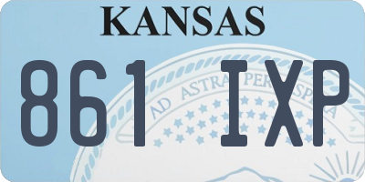 KS license plate 861IXP