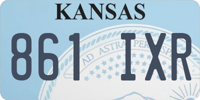 KS license plate 861IXR