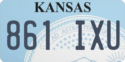 KS license plate 861IXU