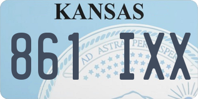 KS license plate 861IXX