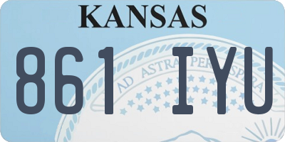 KS license plate 861IYU