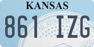 KS license plate 861IZG