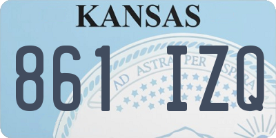 KS license plate 861IZQ