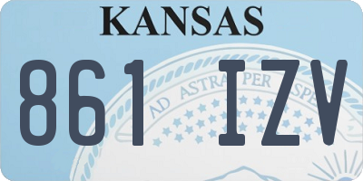 KS license plate 861IZV