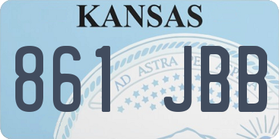 KS license plate 861JBB