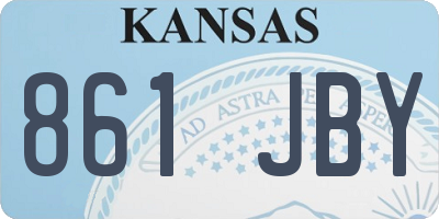 KS license plate 861JBY