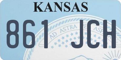 KS license plate 861JCH