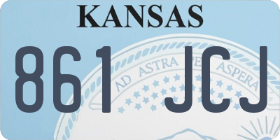 KS license plate 861JCJ