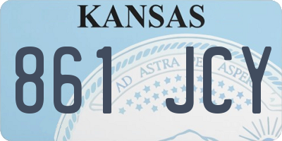KS license plate 861JCY