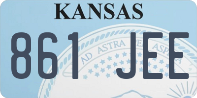 KS license plate 861JEE