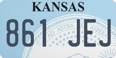 KS license plate 861JEJ