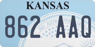 KS license plate 862AAQ