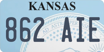 KS license plate 862AIE