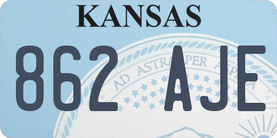 KS license plate 862AJE