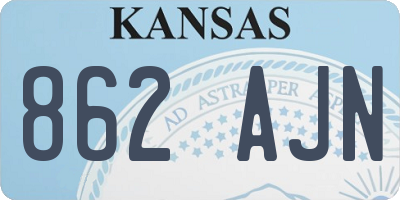 KS license plate 862AJN