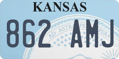 KS license plate 862AMJ