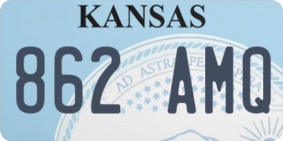 KS license plate 862AMQ