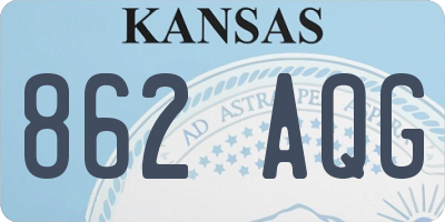 KS license plate 862AQG