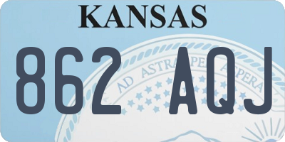 KS license plate 862AQJ