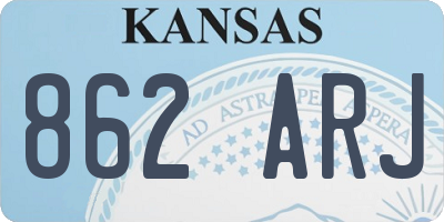KS license plate 862ARJ