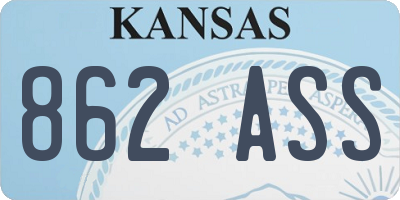 KS license plate 862ASS