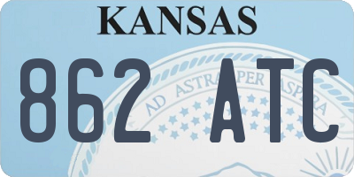 KS license plate 862ATC