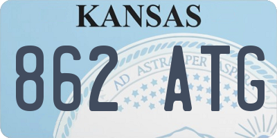 KS license plate 862ATG