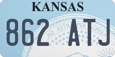KS license plate 862ATJ
